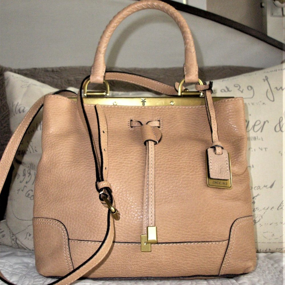 Frye Fay Small Frame Leather Satchel Crossbody